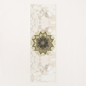 Elegant Mandala over Marble Yogamat (Voorkant)