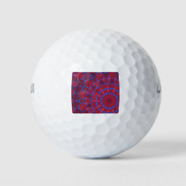 Elegant - MANDALA - PINK - RED Golfballen