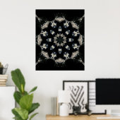 Elegant Mandala Poster (Thuiskantoor)