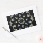 Elegant Mandala Rechthoekige Sticker (Envelop)