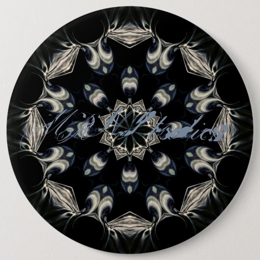 Elegant Mandala Ronde Button 6,0 Cm (Voorkant)