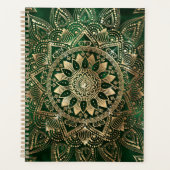 Elégant Mandala Vert Or (Devant)