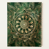 Elégant Mandala Vert Or (Dos)