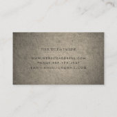 Elegant Mandala Visitekaartje met stenen textuur (Achterkant)
