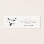 Elegant manuscript bedrijfs logo dank u kaart opne (Achterkant)
