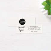 Elegant manuscript bedrijfs logo dank u kaart opne (Bureau)