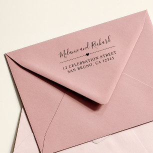 Elegant Manuscript Namen & het Moderne Adres van d Rubberstempel