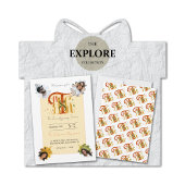 Elegant Manuscript Thanks Autumn Foliage Photos Kaart