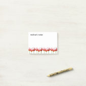 Elegant Maple Leaf Tulips Post-it® Notes (Op bureau)