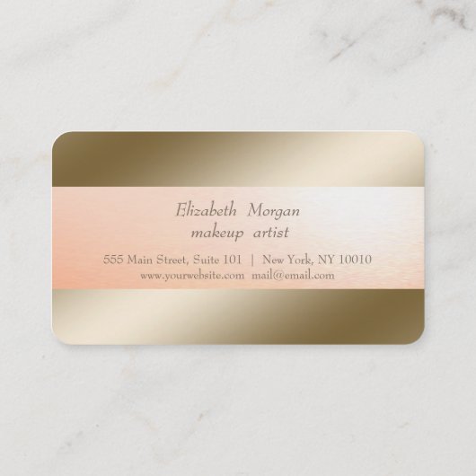 Élégant maquillage moderne, Faux Lashes Carte de f (Dos)