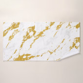 Elegant Marble6 - Gold and White (Serviette de bain)