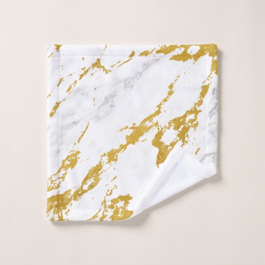 Elegant Marble6 - Gold and White (Gant de toilette)