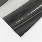 Elegant Marble 7 - Liquid Black en White Fleece Deken (Hoek)