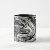 Elegant Marble 7 - Liquid Black en White Mok (Midden)