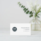 Elegant Marble Abstract Modern Company Logo Visitekaartje (Staand voorkant)