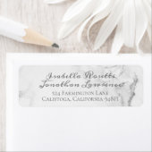 Elegant Marble and Wreath Wedding Labels (Insitu)