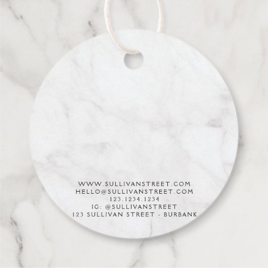 Elegant Marble Bracelet Dank u Label (Achterkant)