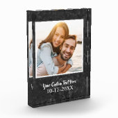 Elegant Marble Chic Modern Custom Sjabloon Fotoblokken (Links)