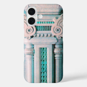 ELEGANT MARBLE COLUMN, PINK BLUE INTERIOR DESIGN iPhone 16 HOESJE