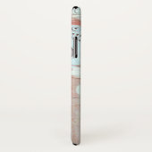 ELEGANT MARBLE COLUMN, PINK RED GEM STONE MONOGRAM Case-Mate iPhone CASE (Achterkant / rechts)