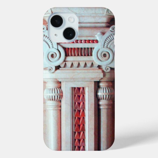 ELEGANT MARBLE COLUMN, RED PINK INTERIOR DESIGN Case-Mate iPhone CASE (Achterkant)