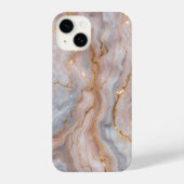 Elegant Marble iPhone14 Case with Gold Veins iPhone Hoesje (Achterkant)
