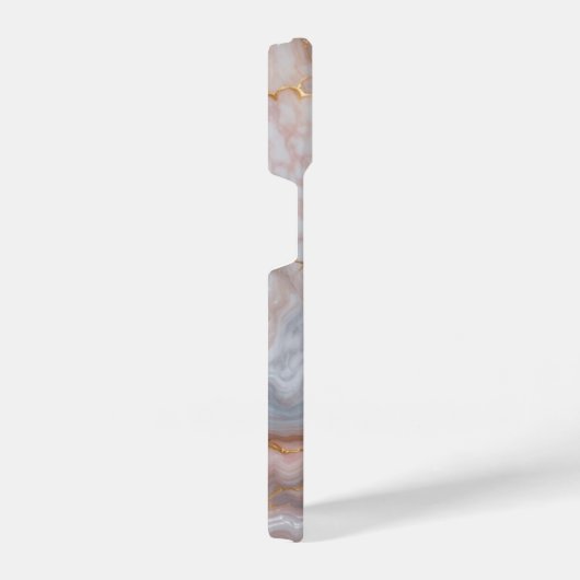 Elegant Marble iPhone14 Case with Gold Veins iPhone Hoesje (Rechterkant)