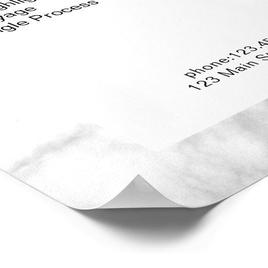 Elegant Marble Price List Poster (Hoek)