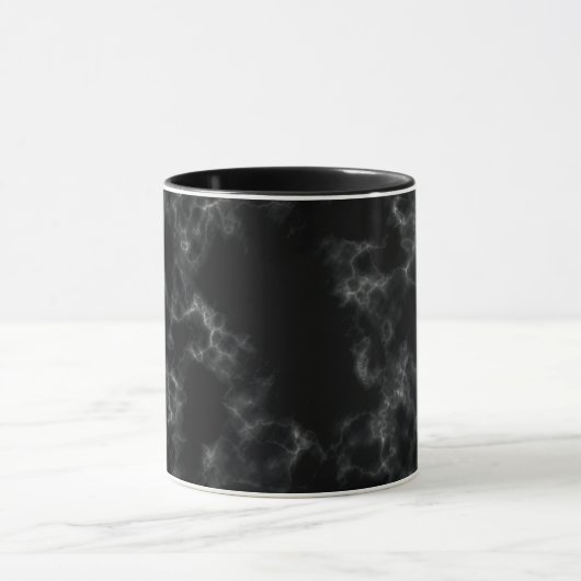 Elegant Marble-stijl - zwart Mok (Midden)