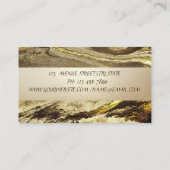 Elegant Marble Stone Stripe Visitekaartje (Achterkant)