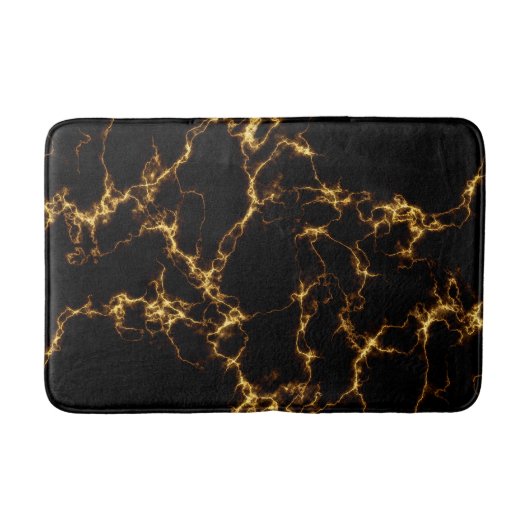 Elegant Marble style3 - Black Gold Badmat (Voorkant)