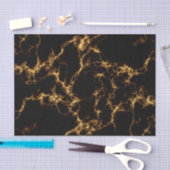 Elegant Marble style3 - Black Gold Tissuepapier (Craft)