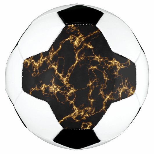 Elegant Marble style3 - Black Gold Voetbal (Voorkant)
