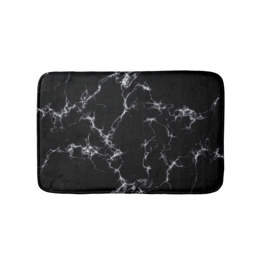 Elegant Marble style4 - Zwart-wit Badmat (Voorkant)