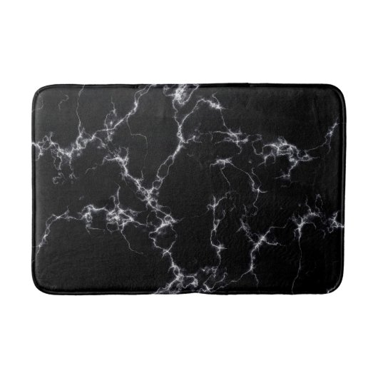 Elegant Marble style4 - Zwart-wit Badmat (Voorkant)
