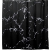 Elegant Marble style4 - Zwart-wit Douchegordijn (Voorkant)
