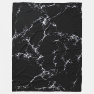 Elegant Marble style4 - Zwart-wit Fleece Deken