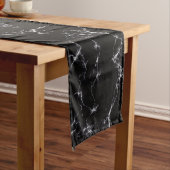 Elegant Marble style4 - Zwart-wit Korte Tafelloper (Voorbeeld)