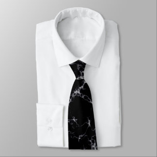 Elegant Marble style4 - Zwart-wit Stropdas