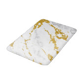 Elegant Marble style6 - Gold en White Badmat (Gekanteld)