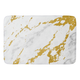 Elegant Marble style6 - Gold en White Badmat