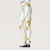 Elegant Marble style6 - Gold en White Leggings (Links)