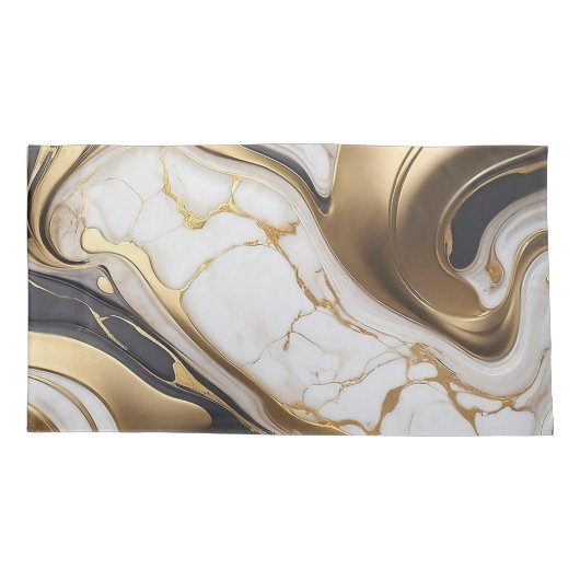 Elegant Marble Texture Kussensloop (Achterkant)