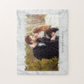 Elegant Marble Texture Lijst Foto Legpuzzel (Verticaal)