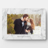 Elegant Marble Texture Lijst Fotoplaat (voorkant)