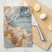 Elegant Marble Texture Theedoek (Quarter Fold)