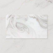 Elegant Marble Wedding Website Enclosure Card Informatiekaartje (Achterkant)