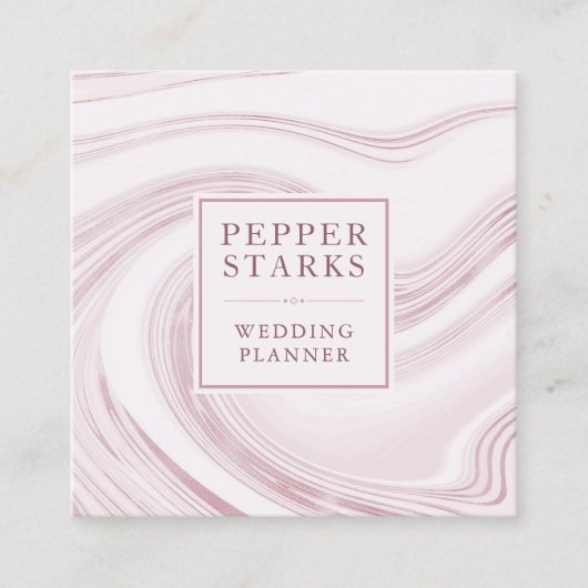 Elégant marbre Abstrait Aquarelle | CARTE DE VISIT (Devant)