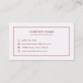 Elégant marbre Abstrait Aquarelle | CARTE DE VISIT (Dos)