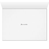 Elégant marbre blanc en pierre petit mariage merci (Intérieur Horizontal (Bas))